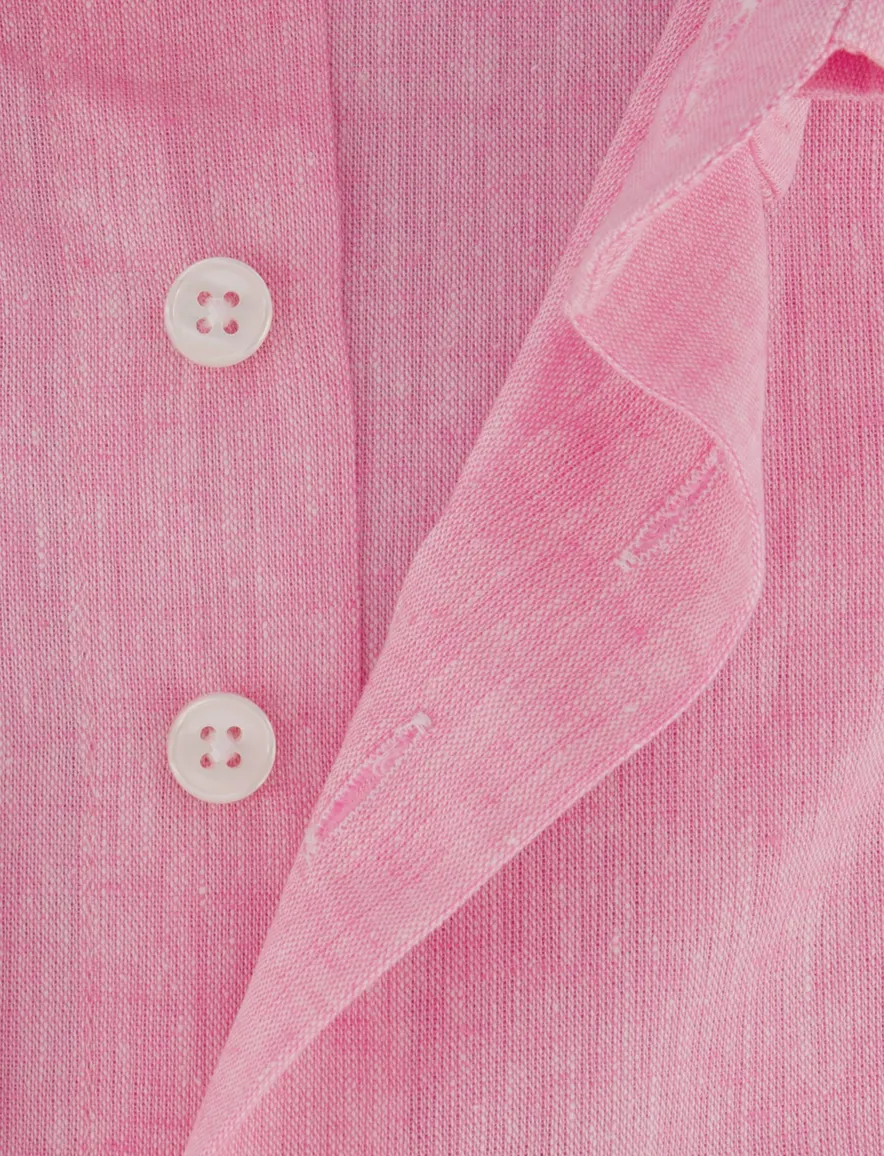 Portofino overhemd roze linnen