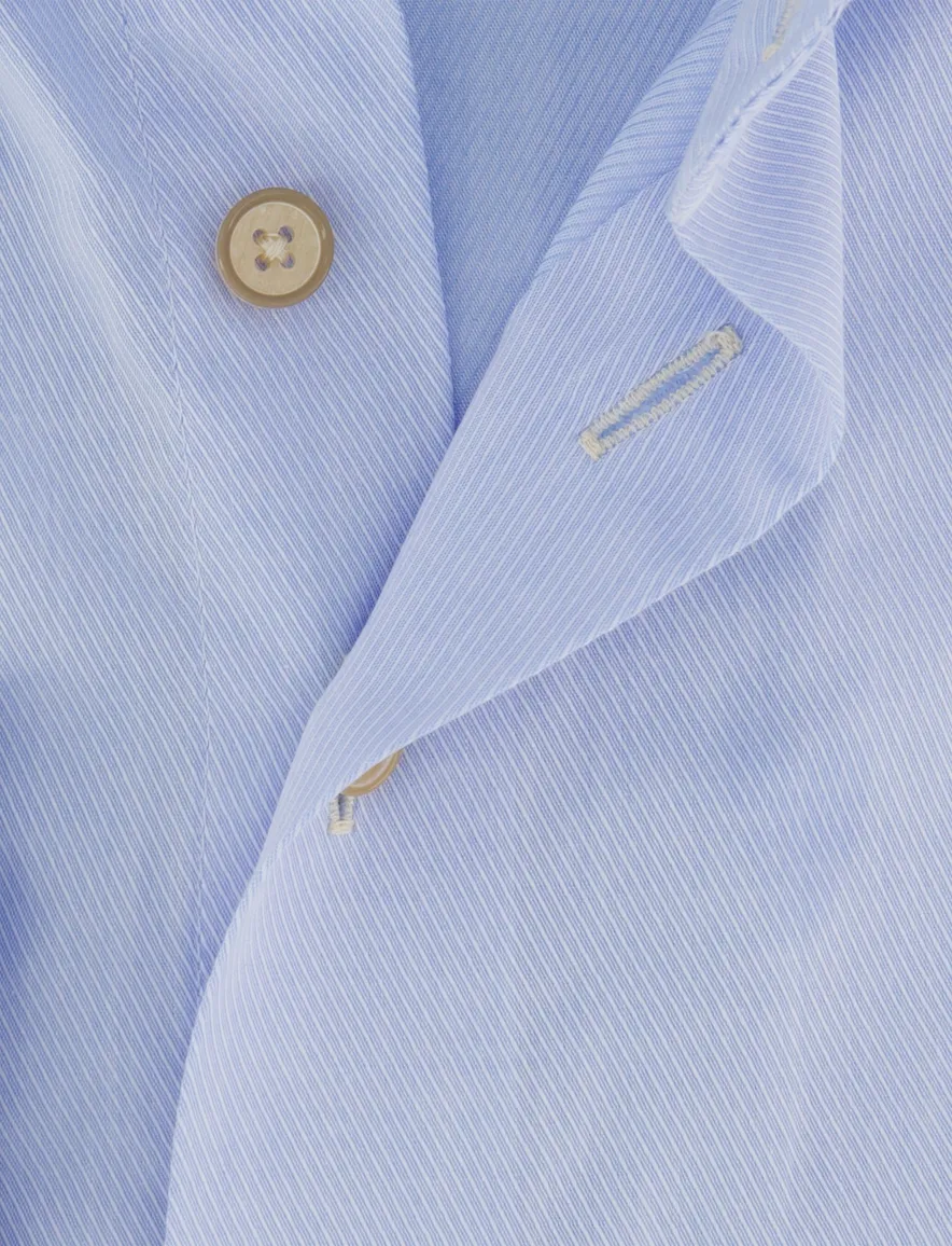 Lichtblauw overhemd Portofino button down boord casual