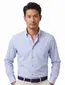 Lichtblauw overhemd Portofino button down boord casual