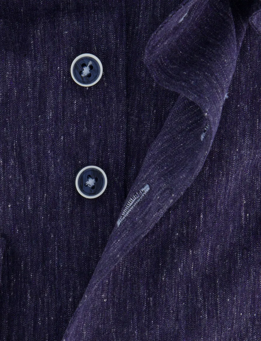 Portofino overhemd donkerblauw regular fit