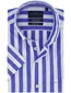 Portofino overhemd blauw gestreept korte mouw