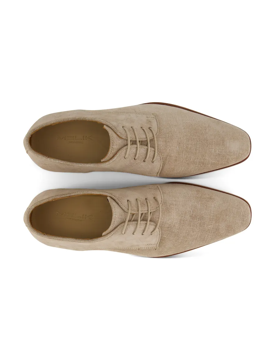 Melik nette schoenen grijs suede