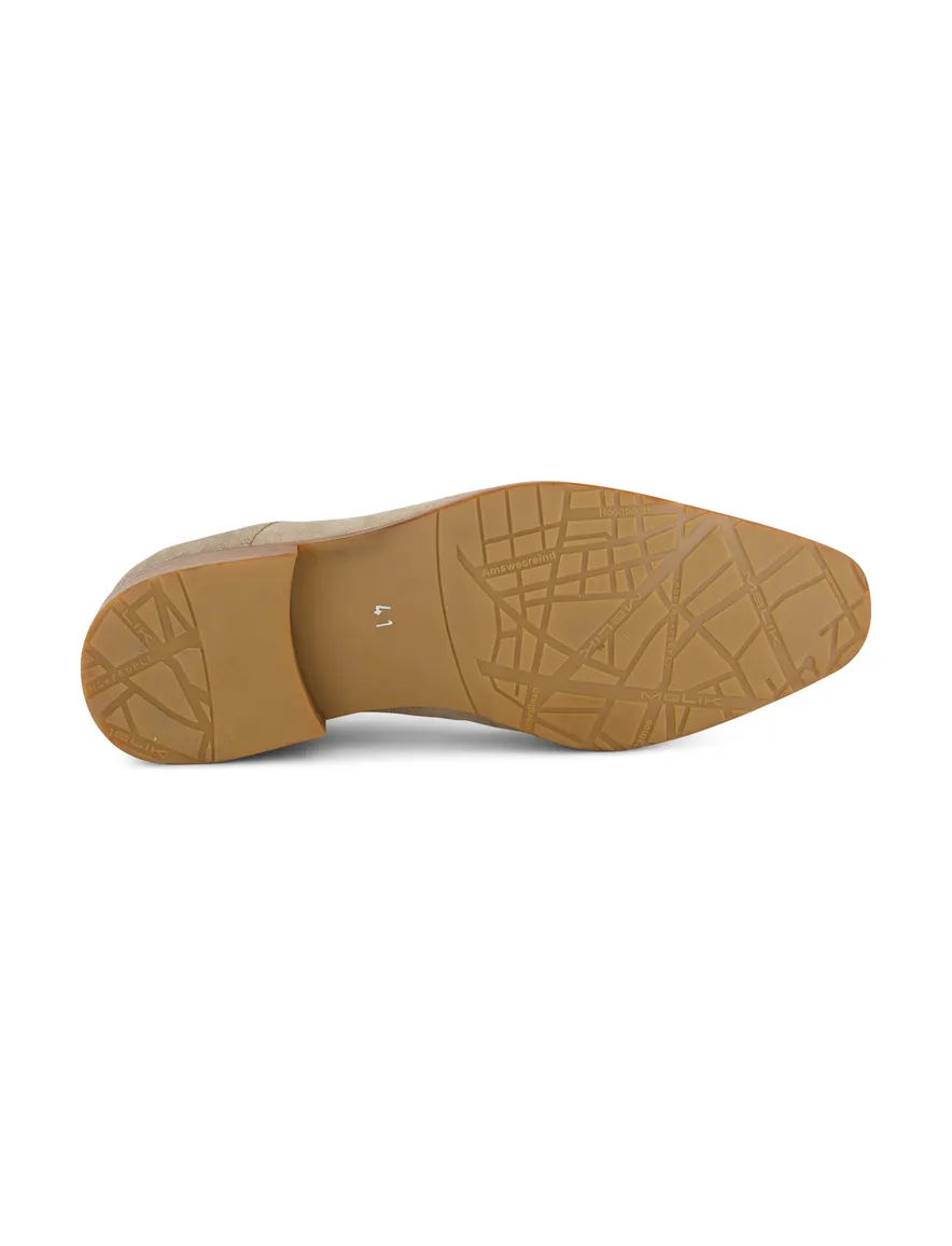 Melik nette schoenen grijs suede
