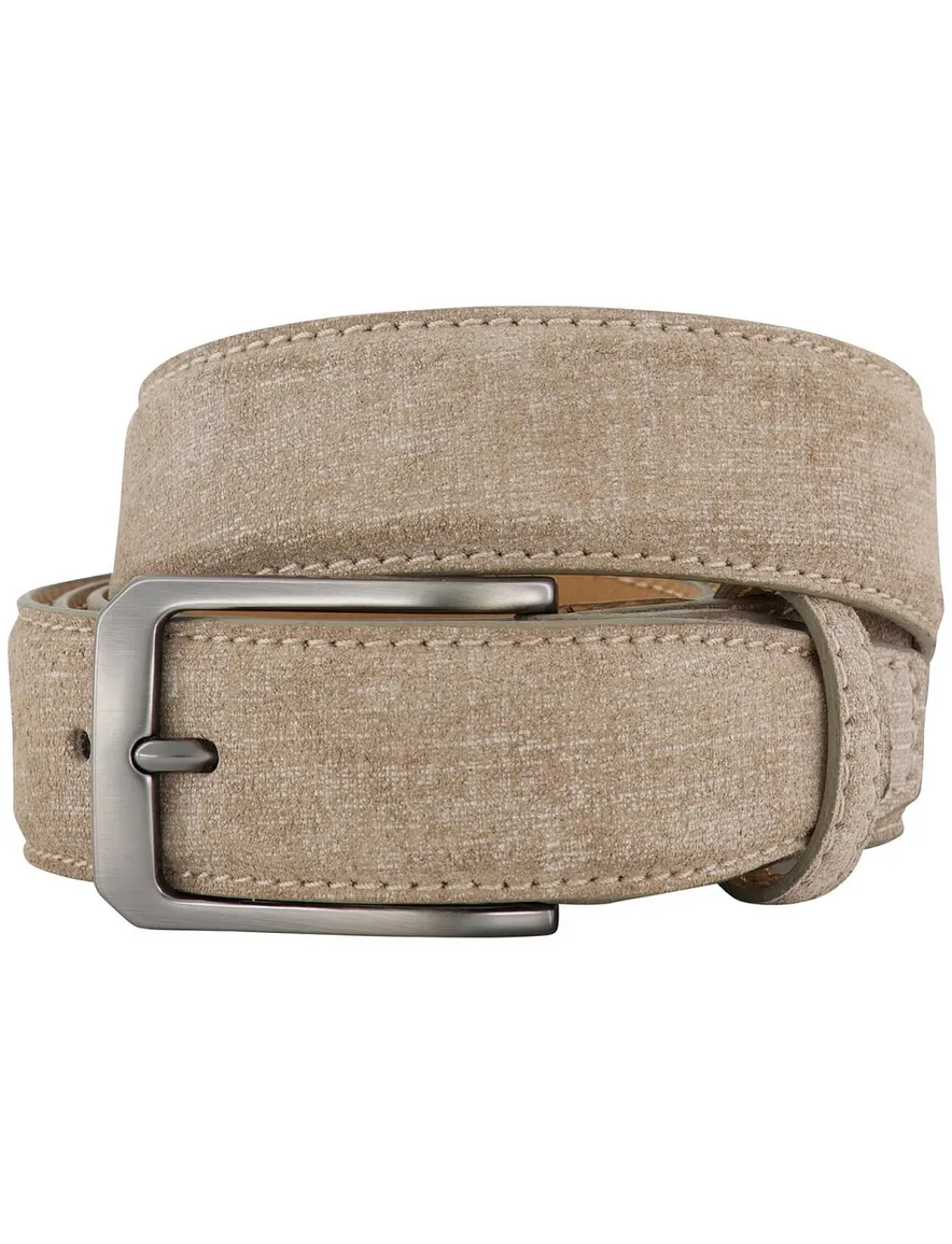 Melik riem beige suede