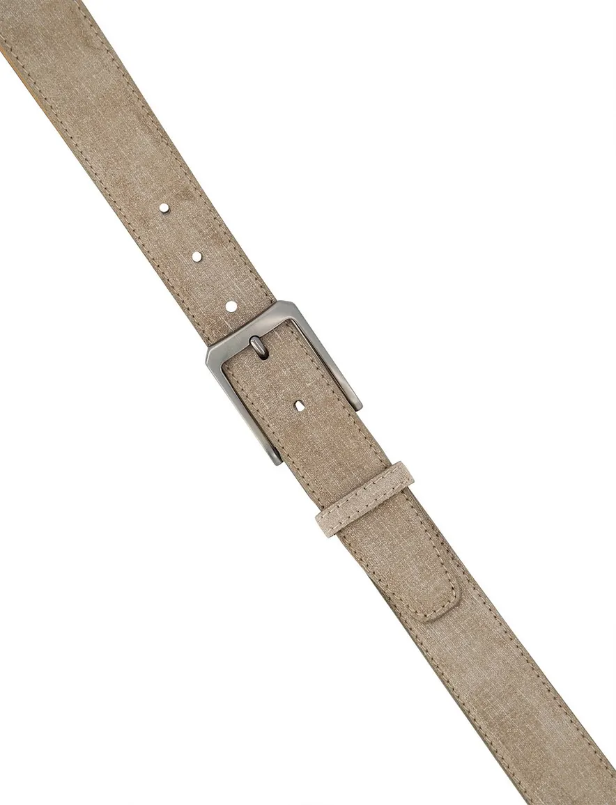 Melik riem beige suede
