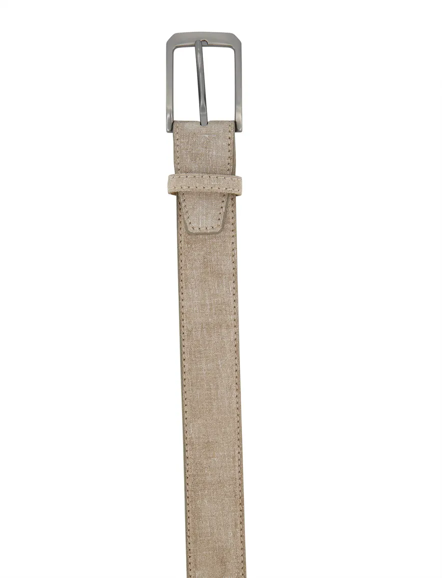 Melik riem beige suede