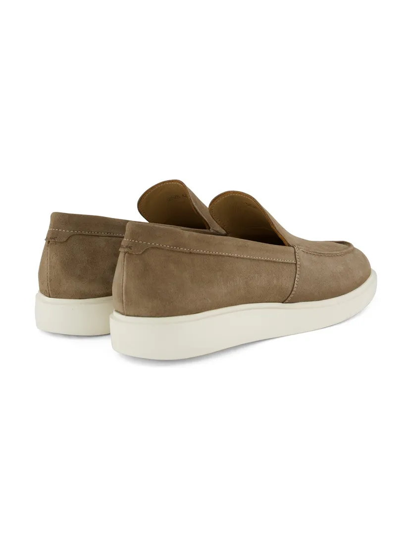 loafers Melik beige leer suede effen
