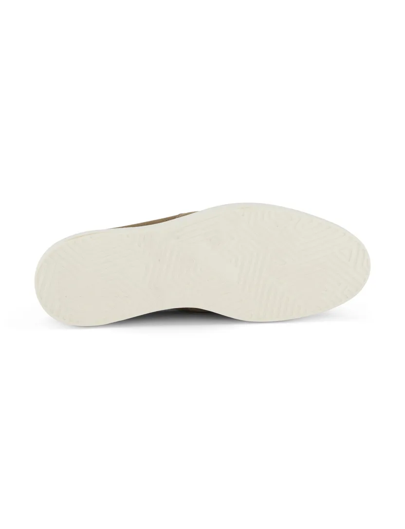 loafers Melik beige leer suede effen