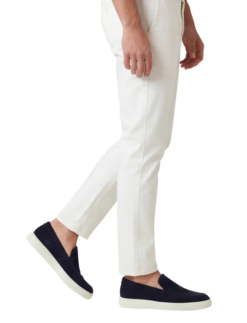 loafers Melik donkerblauw leer suede effen