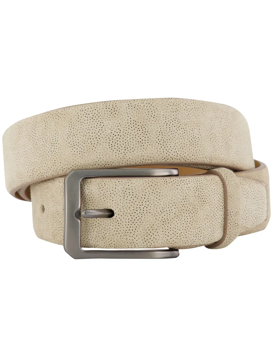 Riem suede beige effen Melik Perla