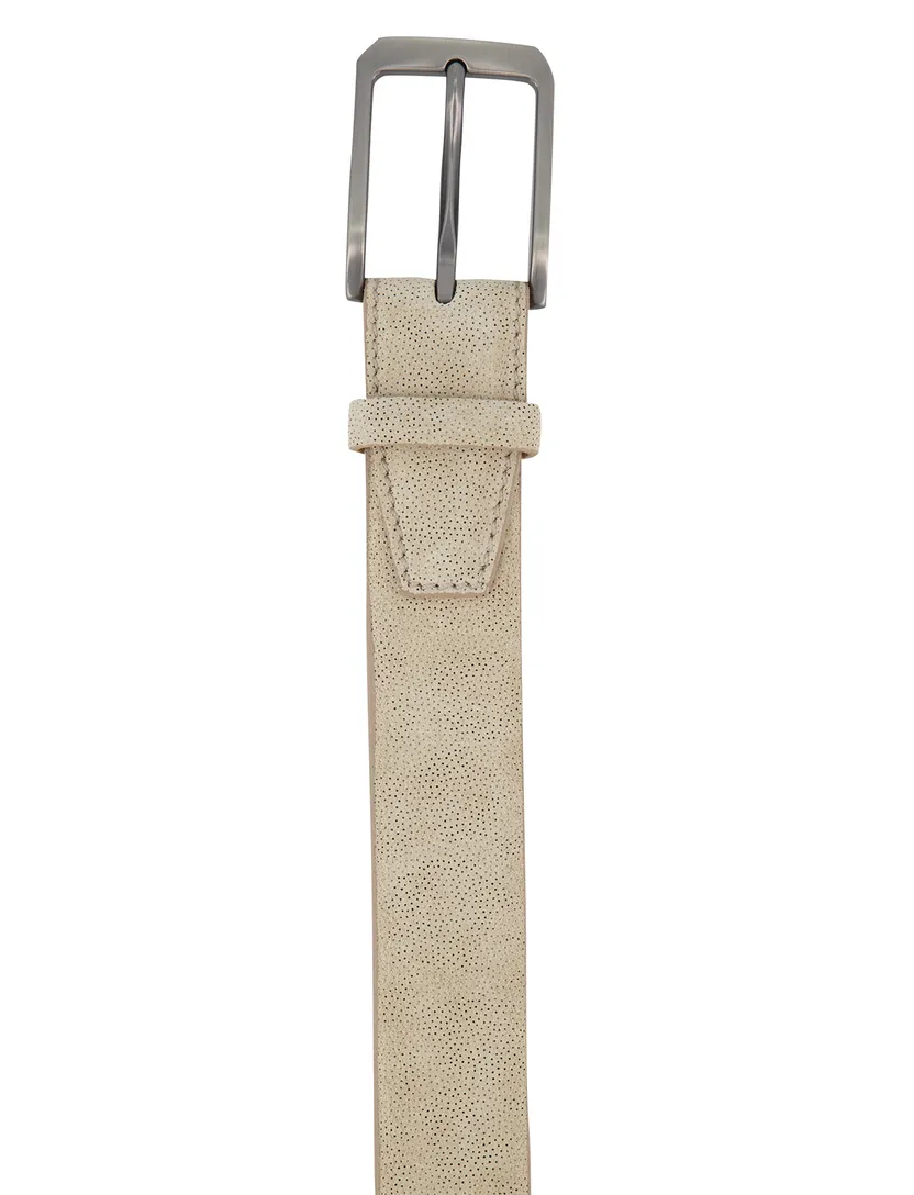 Beige riem Melik Perla 100% suede