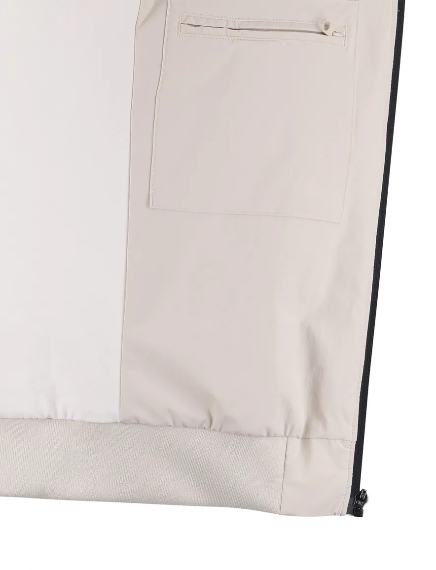tussenjas Aeronautica Militaire met afneembare capuchon beige
