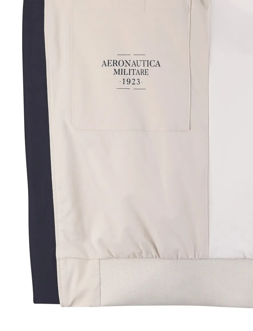 tussenjas Aeronautica Militaire met afneembare capuchon beige