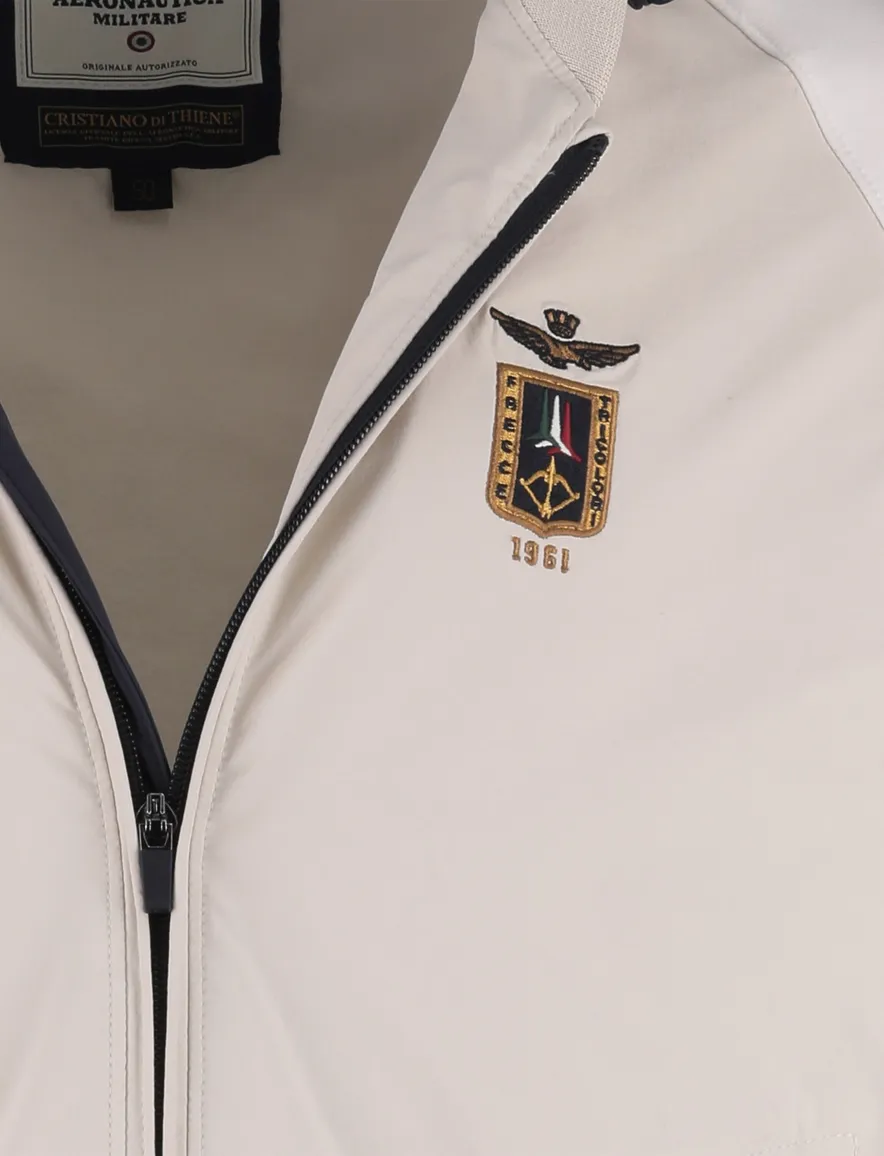 tussenjas Aeronautica Militaire met afneembare capuchon beige