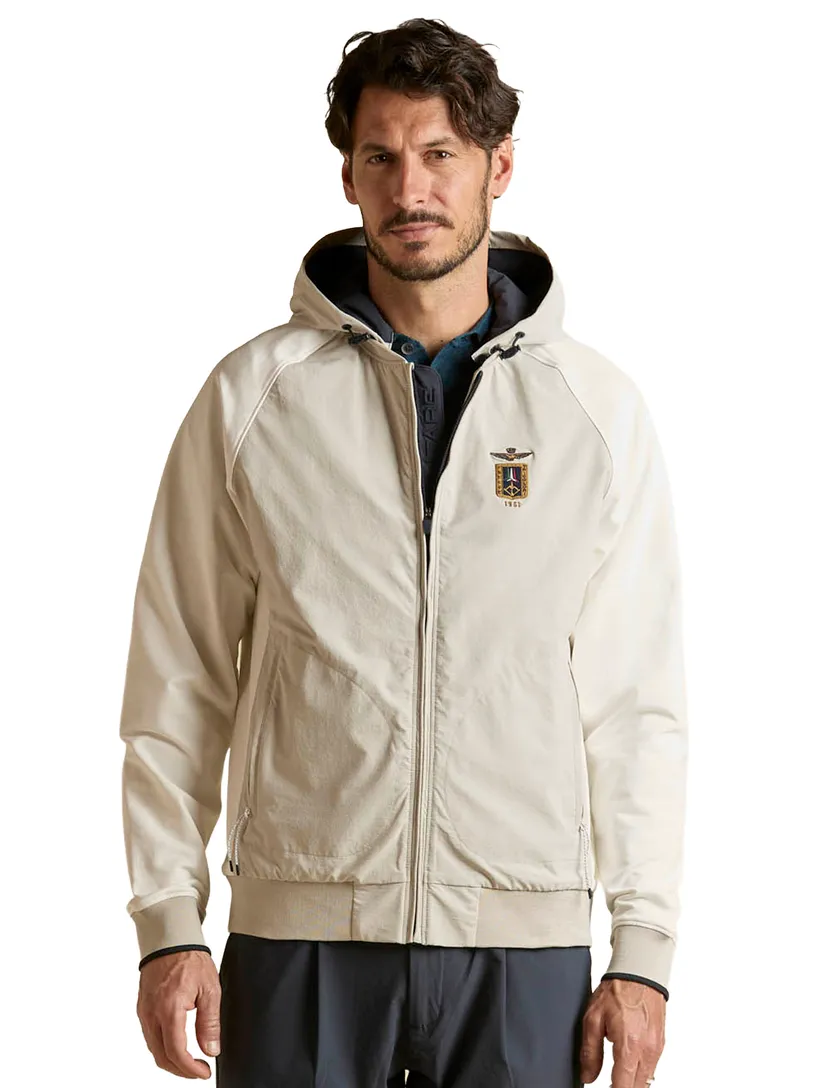 bomberjack afnembare capuchon Aeronautica Militaire polyamide