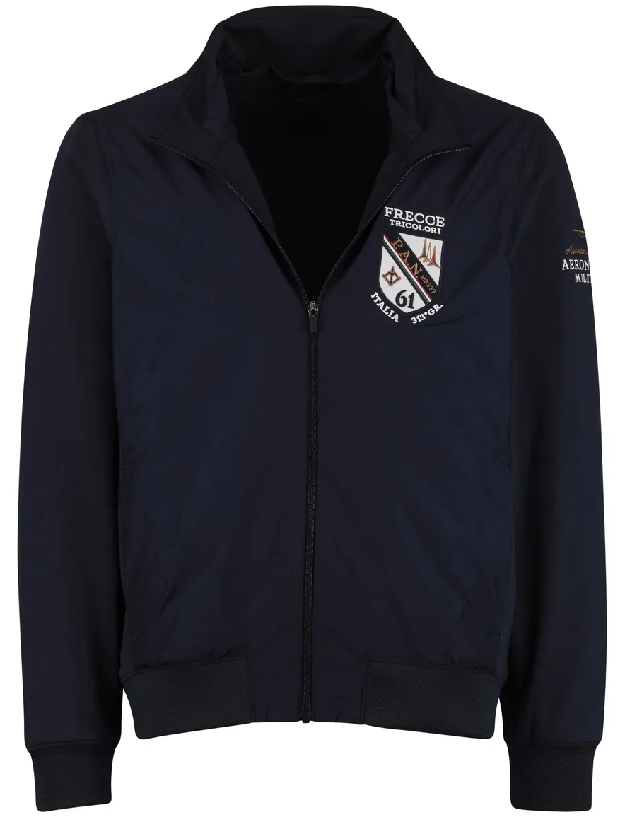 tussenjas Aeronautica Militaire met afneembare capuchon navy