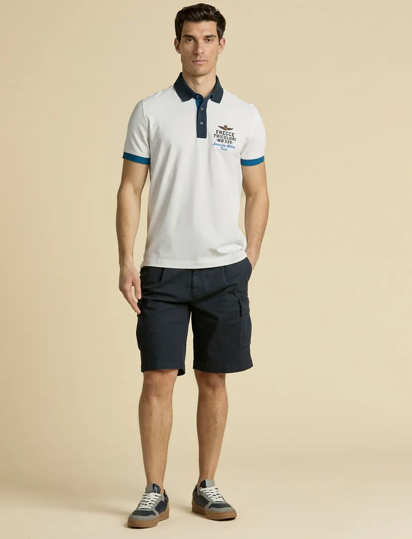 Korte broek Aeronautica Militare donkerblauw cargo