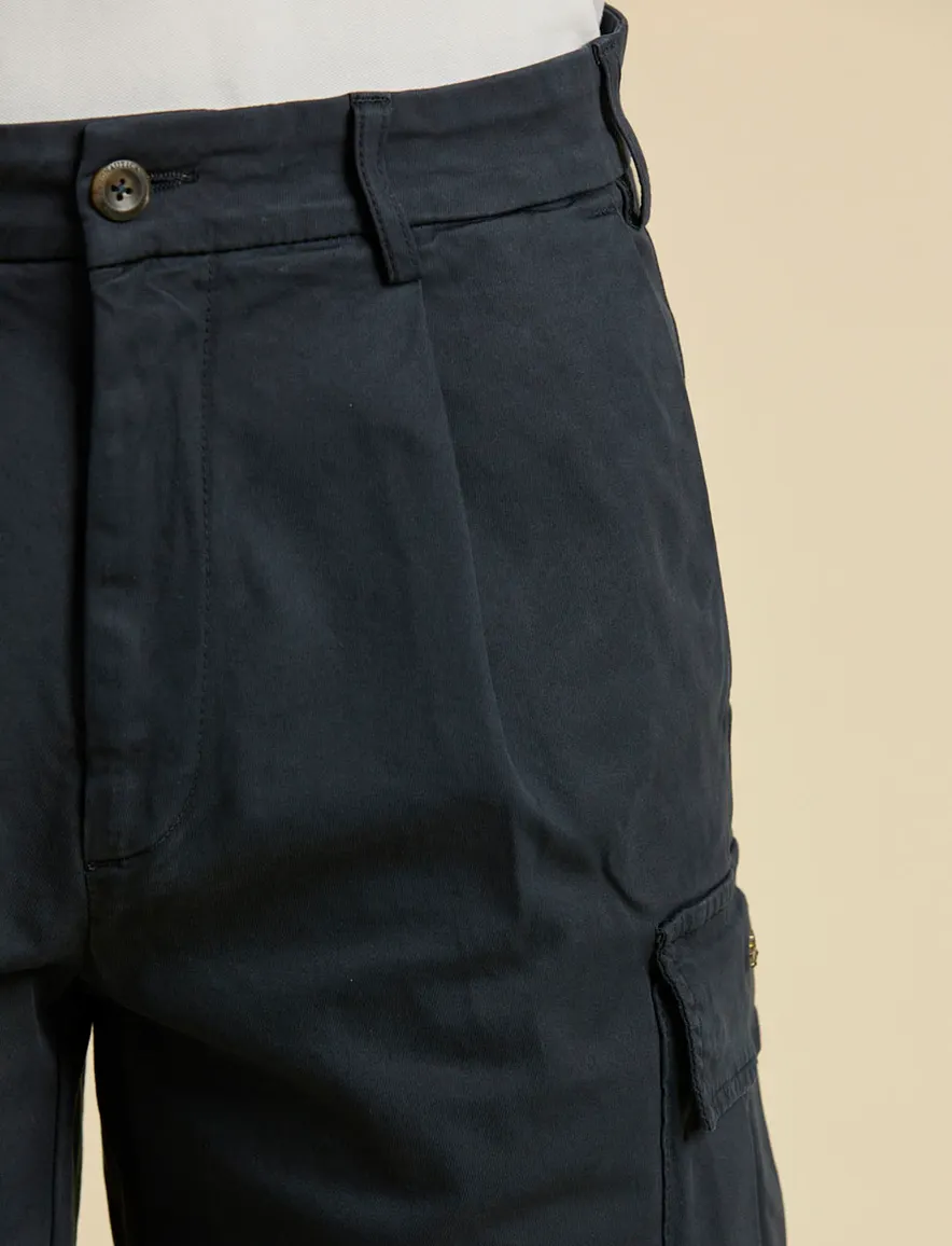 Aeronautica Militare Bermuda donkerblauw