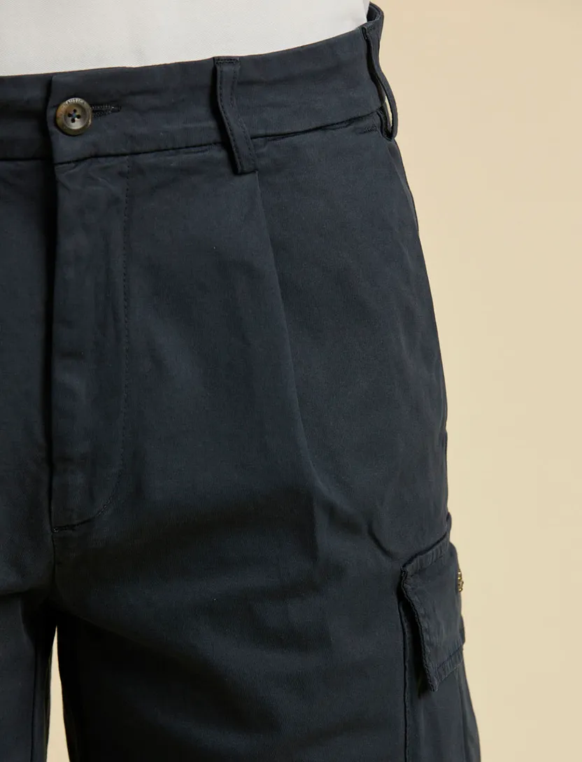 Korte broek Aeronautica Militare donkerblauw cargo