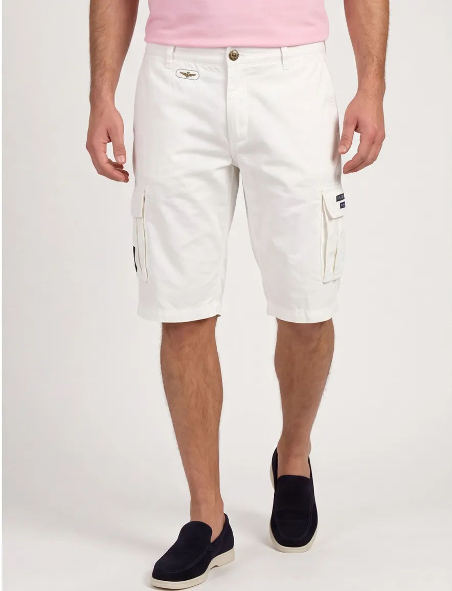 Aeronautica Militare Bermuda off white