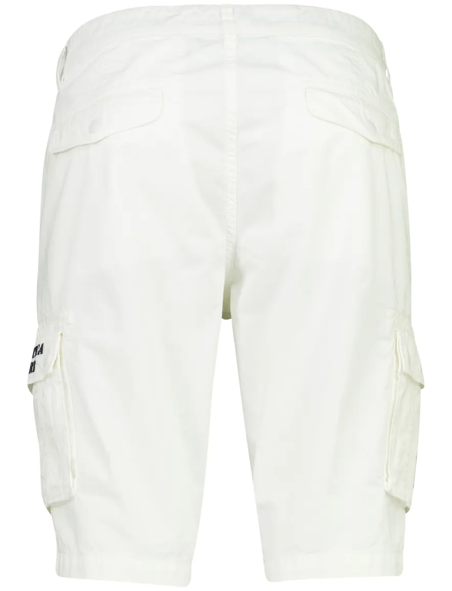 Witte bermuda Aeronautica Militare cargo slim fit