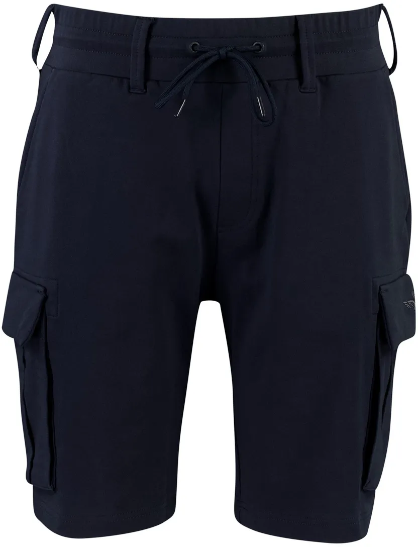 bermuda Aeronautica Militaire donkerblauw cargo normale fit