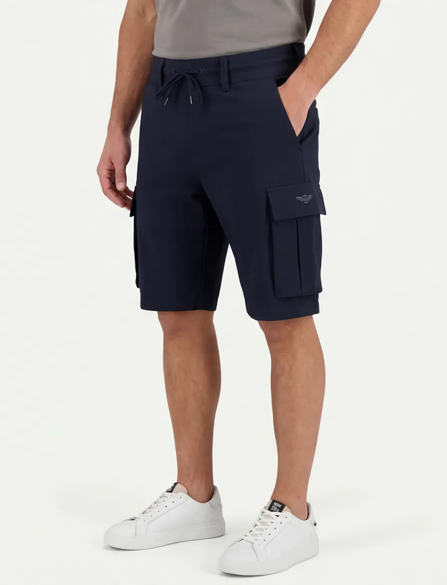 Aeronautica Militare Bermuda donkerblauw cargo