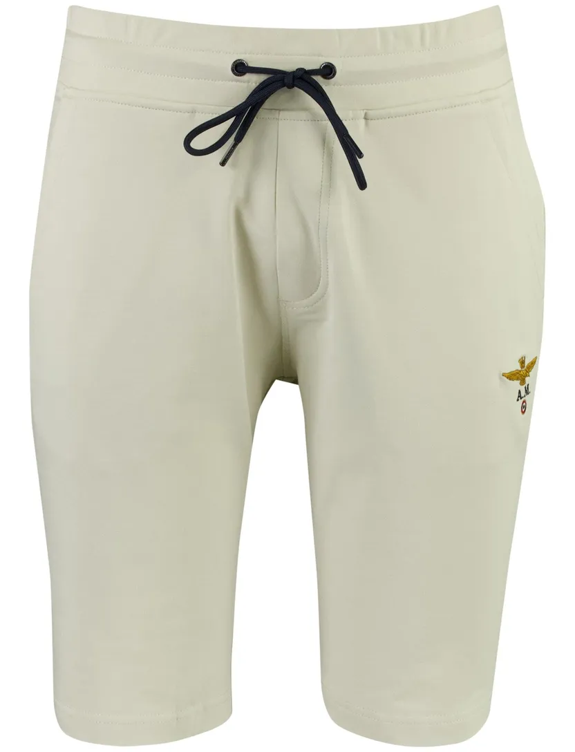 bermuda Aeronautica Militaire beige normale fit elastisch