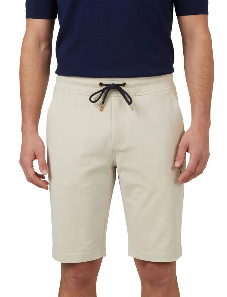 beige bermuda Aeronautica Militaire normale fit