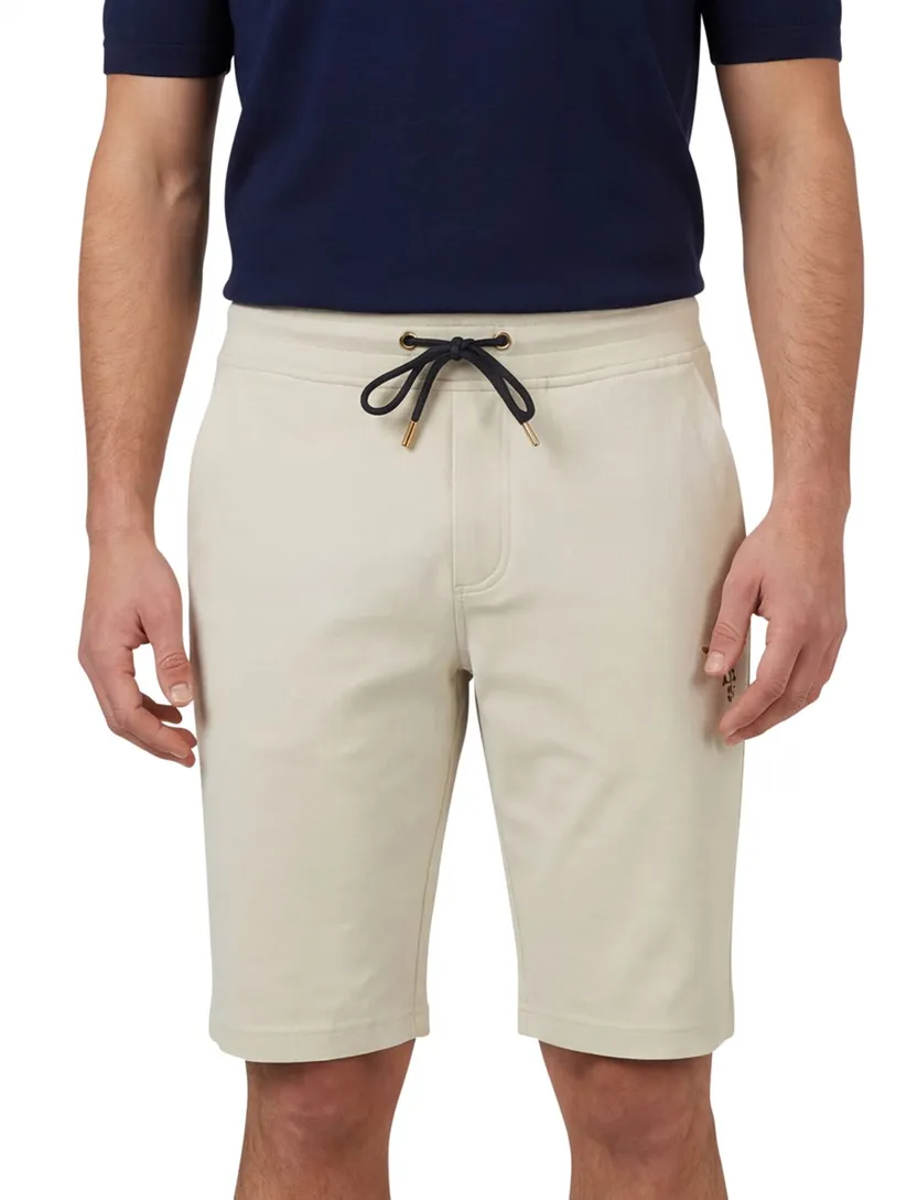 bermuda Aeronautica Militaire beige normale fit elastisch
