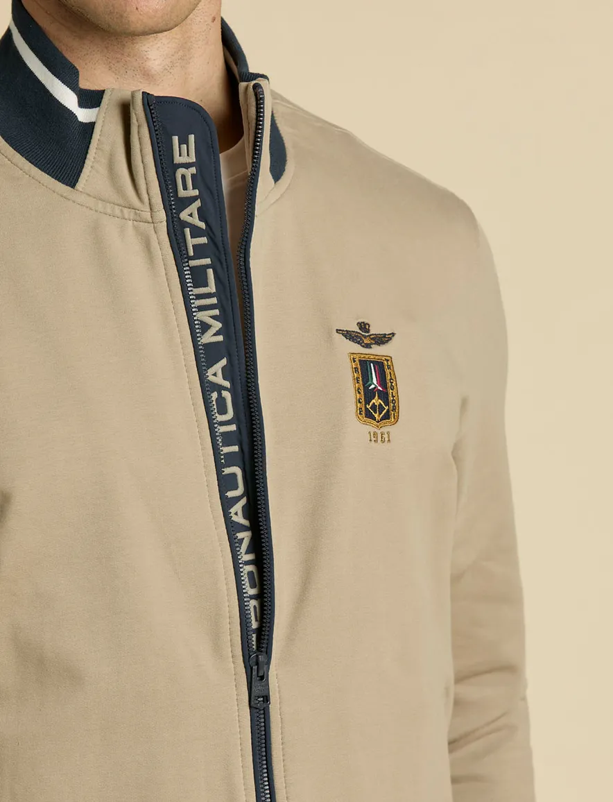 Aeronautica Militare beige sweatvest