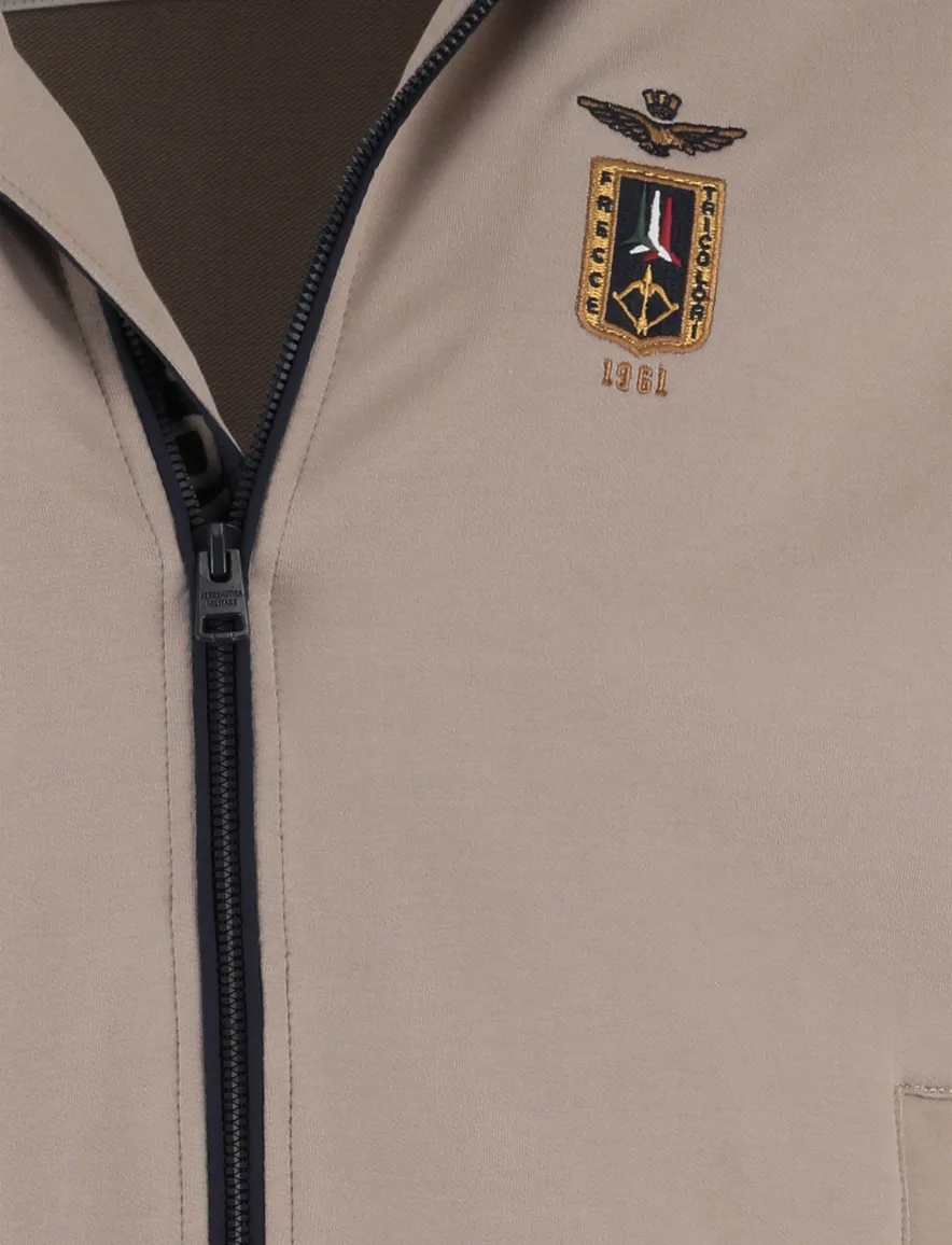Aeronautica Militare beige sweatvest