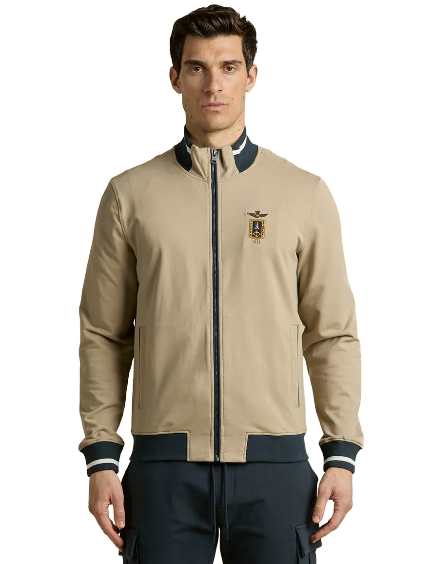 Aeronautica Militare beige sweatvest