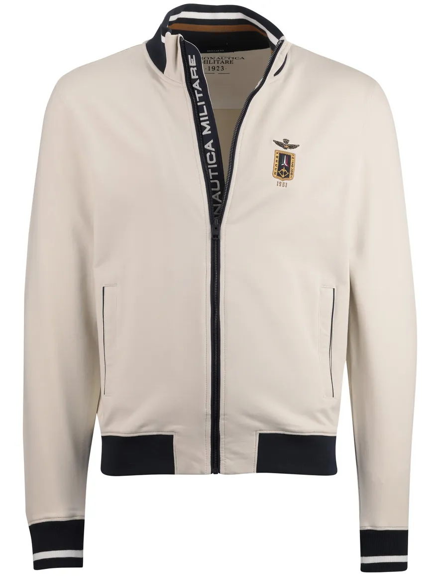 Aeronautica Militare Vest ecru zwarte details