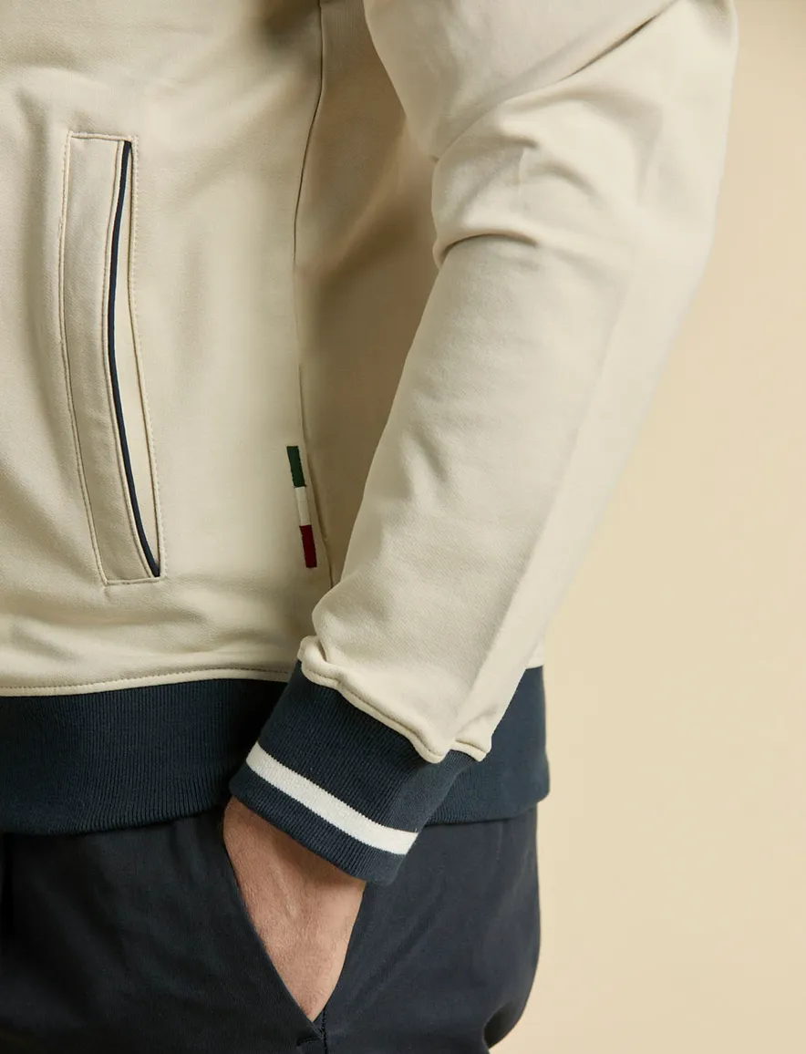 Aeronautica Militare Vest ecru zwarte details