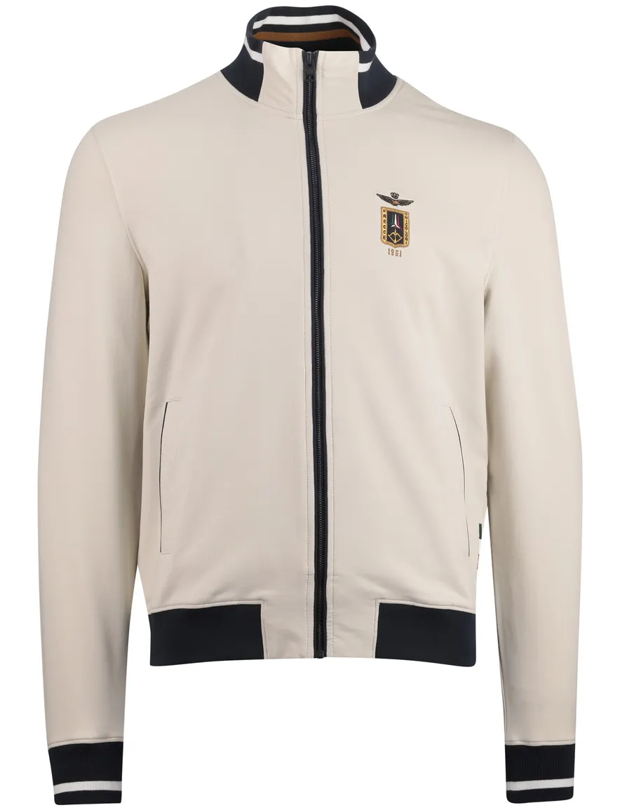 Aeronautica Militare Vest ecru zwarte details