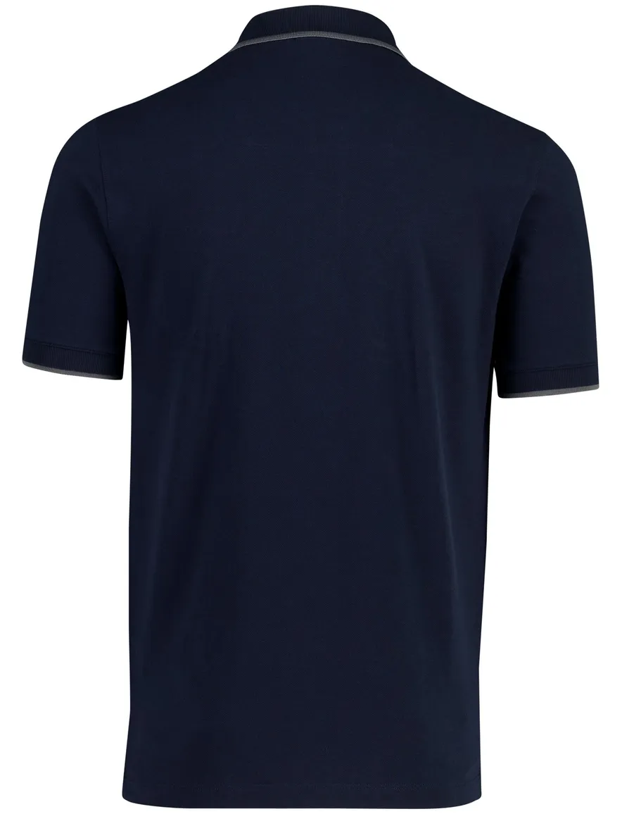 Aeronautica Militaire polo regular fit donkerblauw 3 knoops