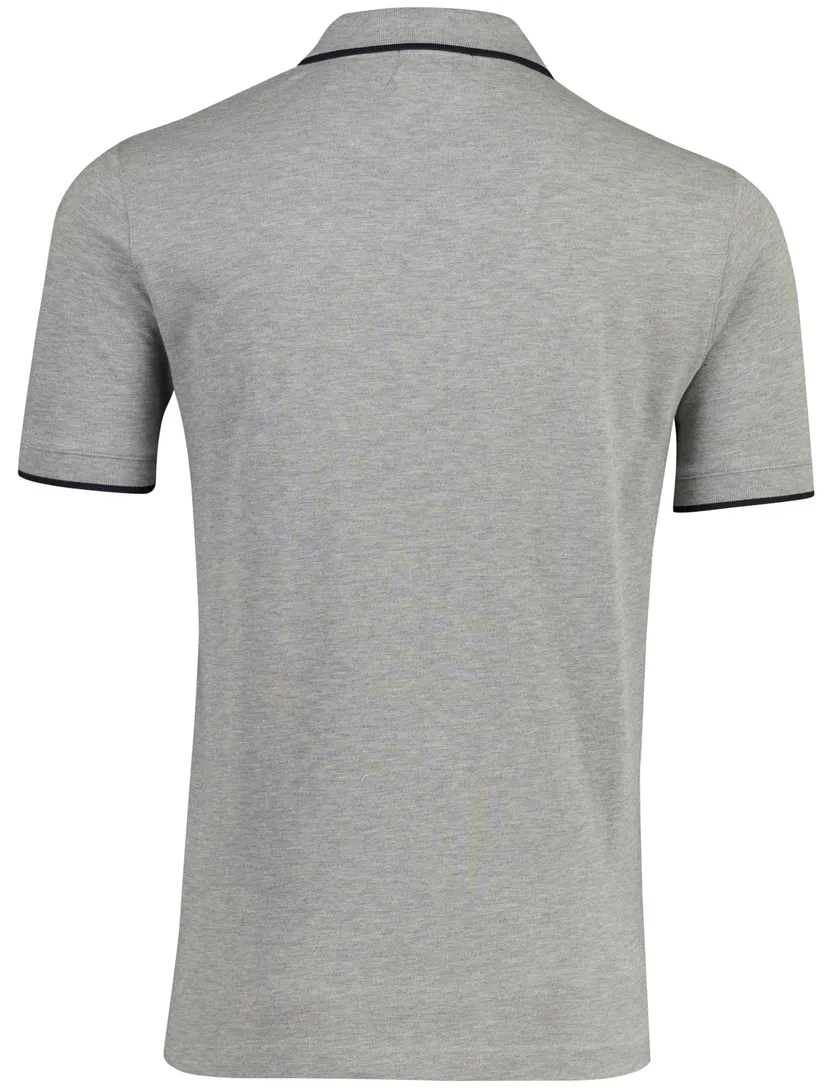 Poloshirt Aeronautica Militaire grijs 3 knopen