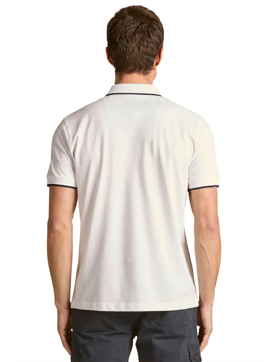 Aeronautica Militare Polo wit regular fit