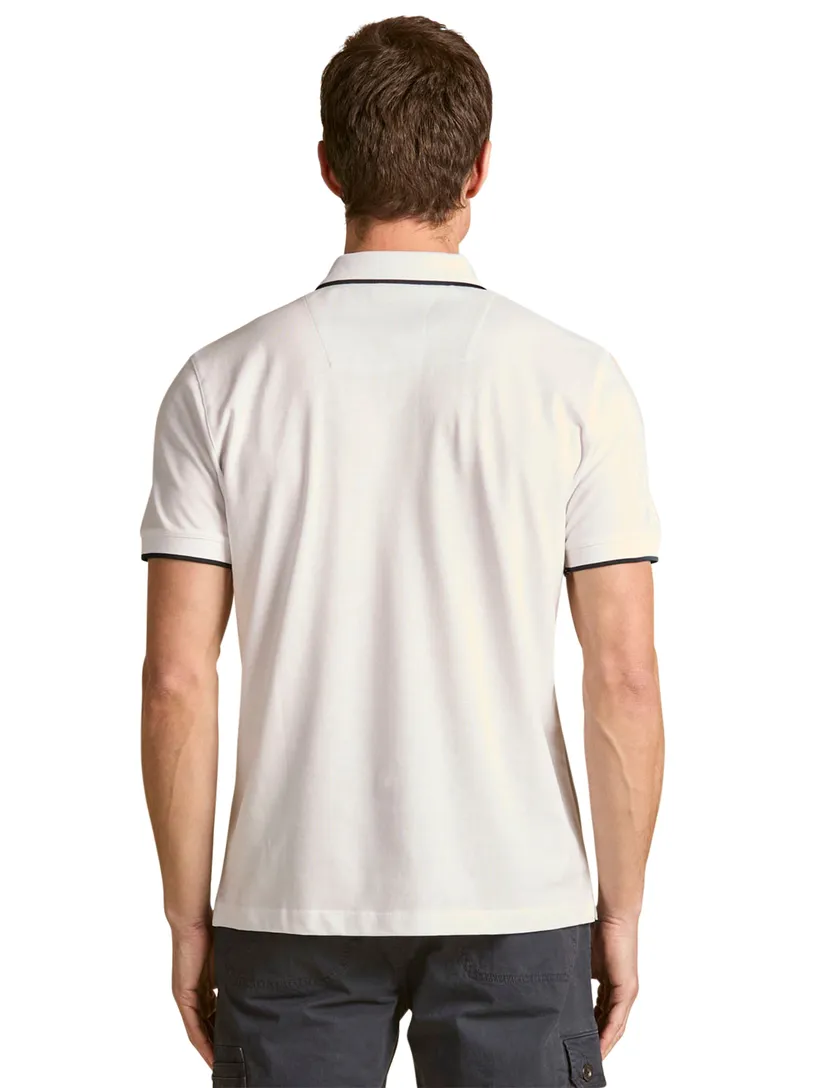 Polo Aeronautica Militaire logo op borst wit