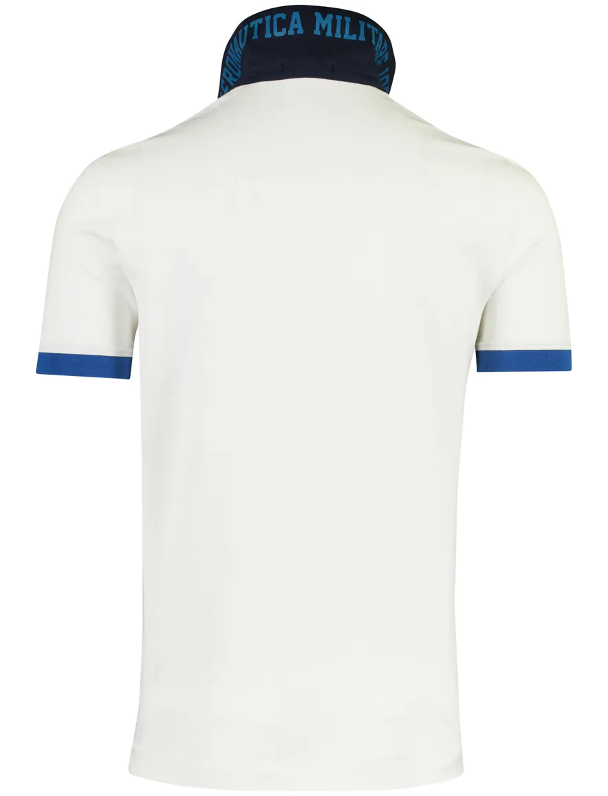 Aeronautica Militare polo ecru Regular Fit