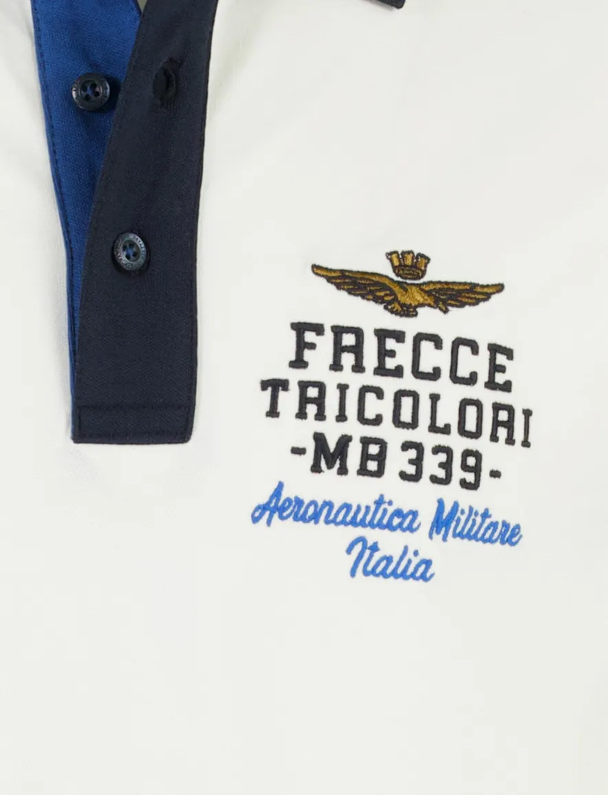 Aeronautica Militare polo ecru Regular Fit