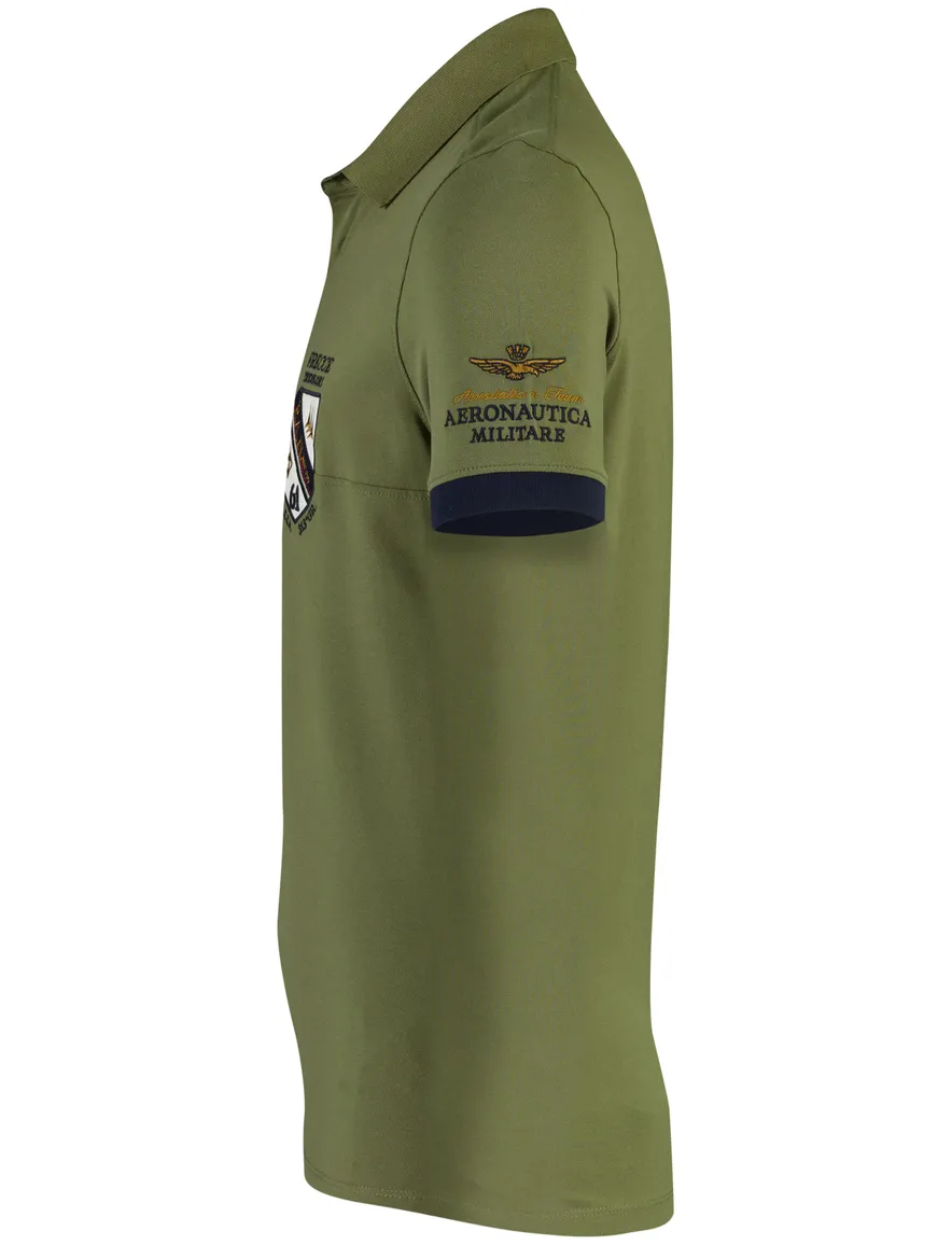groene polo Aeronautica Militaire embleem