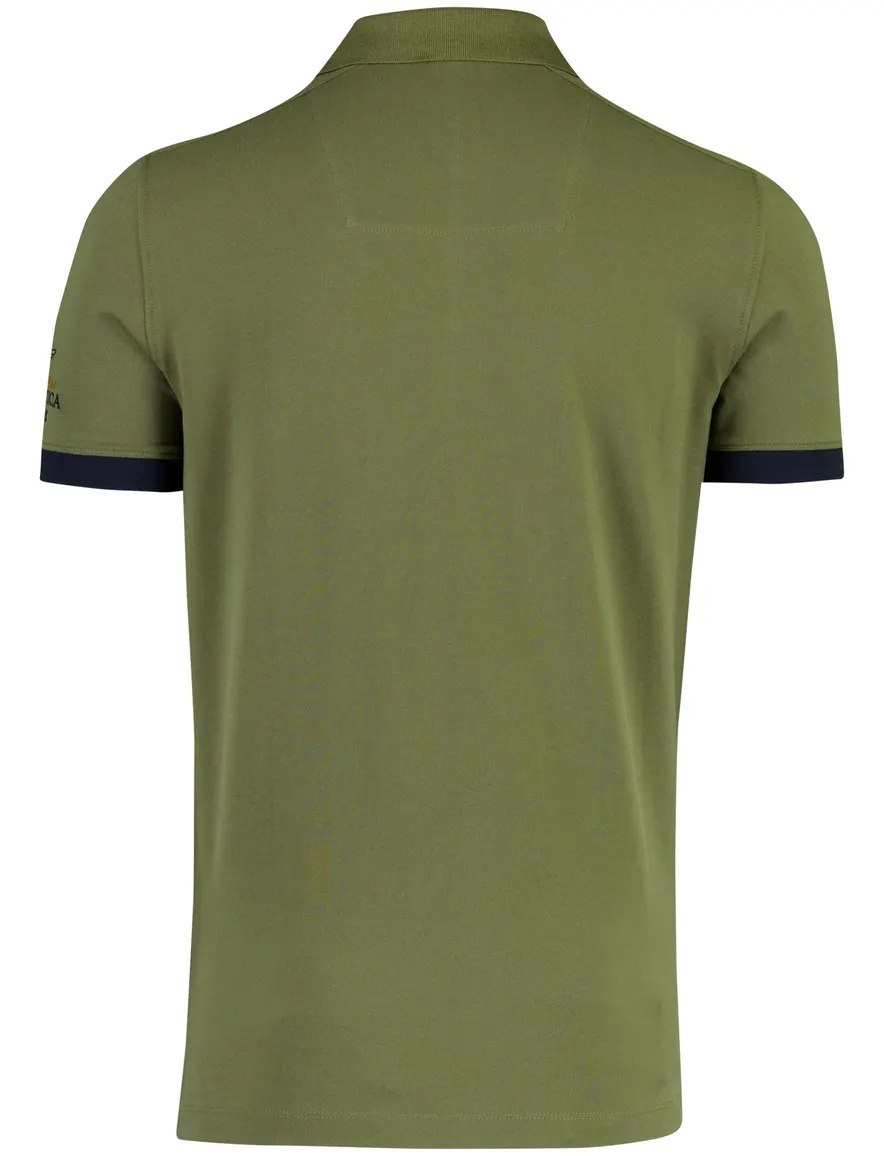 Aeronautica Militare polo groen Regular Fit
