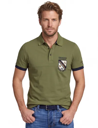 Aeronautica Militare groene polo Aeronautica Militaire embleem