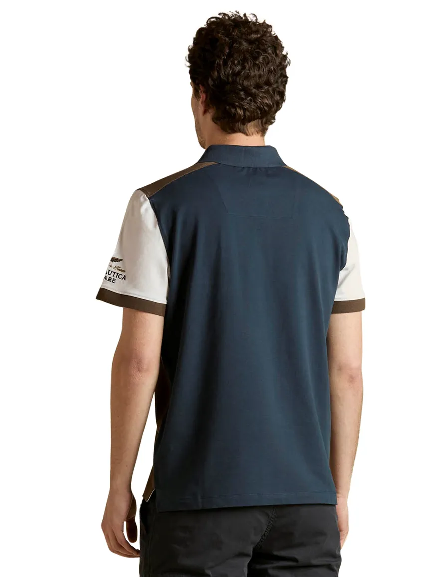 Aeronautica Militaire polo donkerblauw en wit