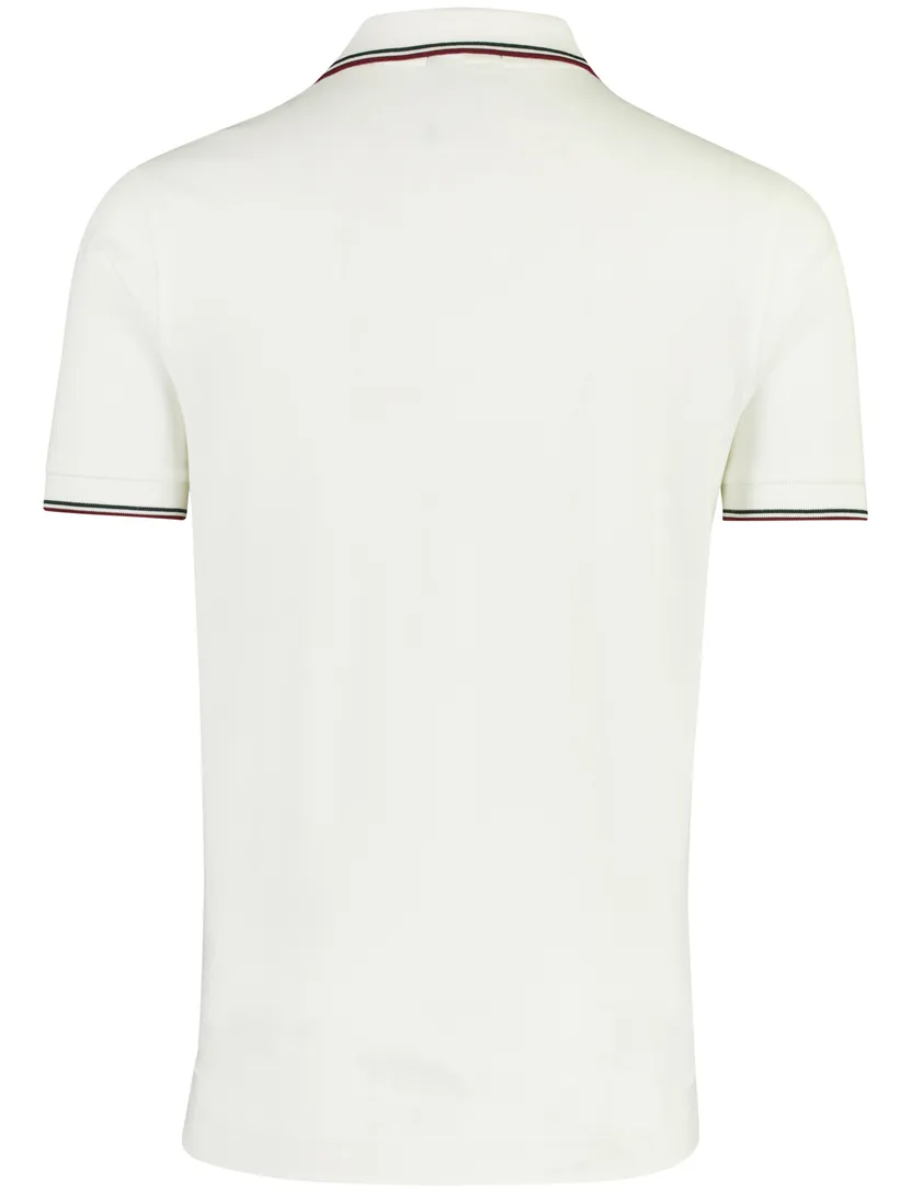 Poloshirt Aeronautica Militaire wit v-hals normale fit