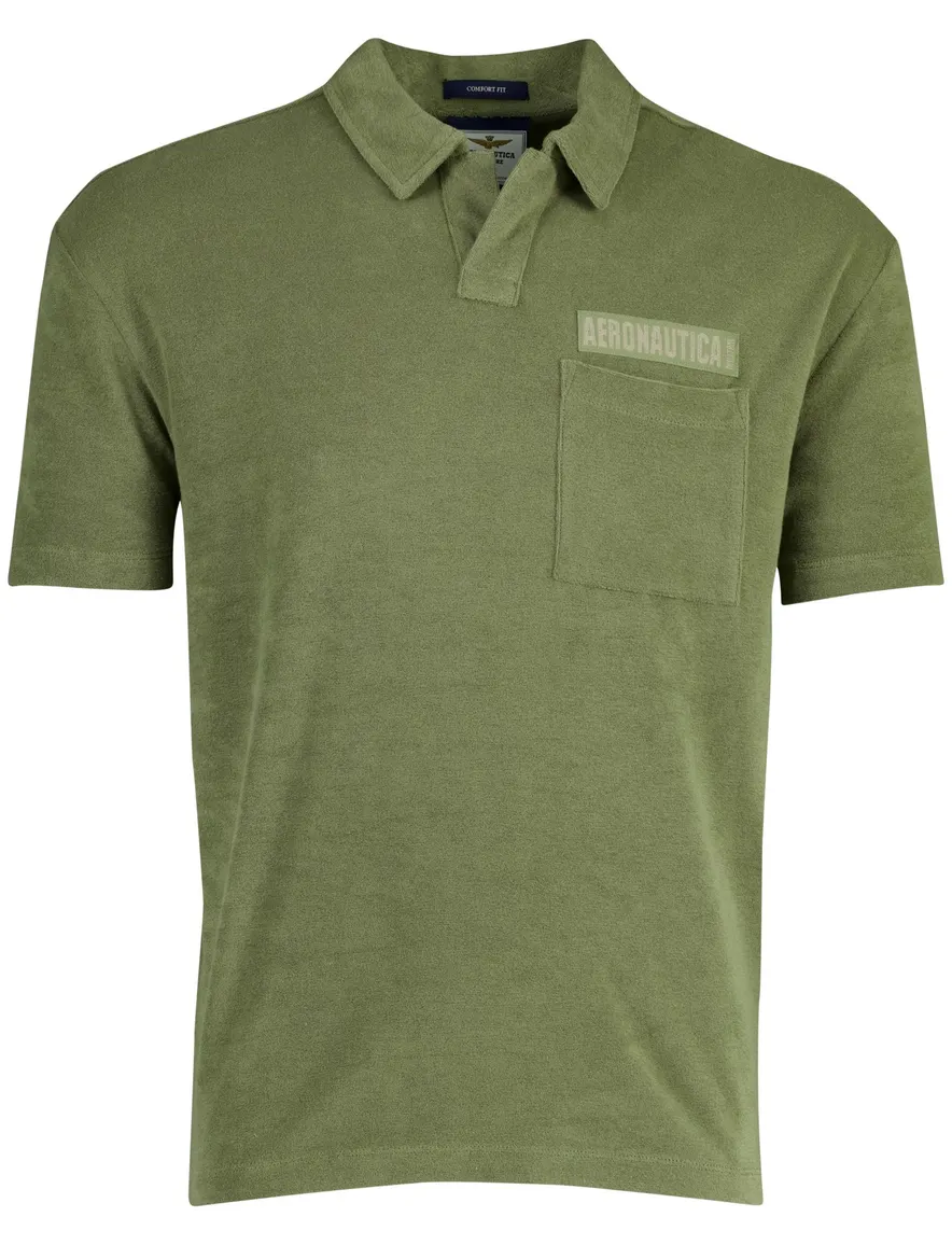 Aeronautica Militare Polo groen comfort fit