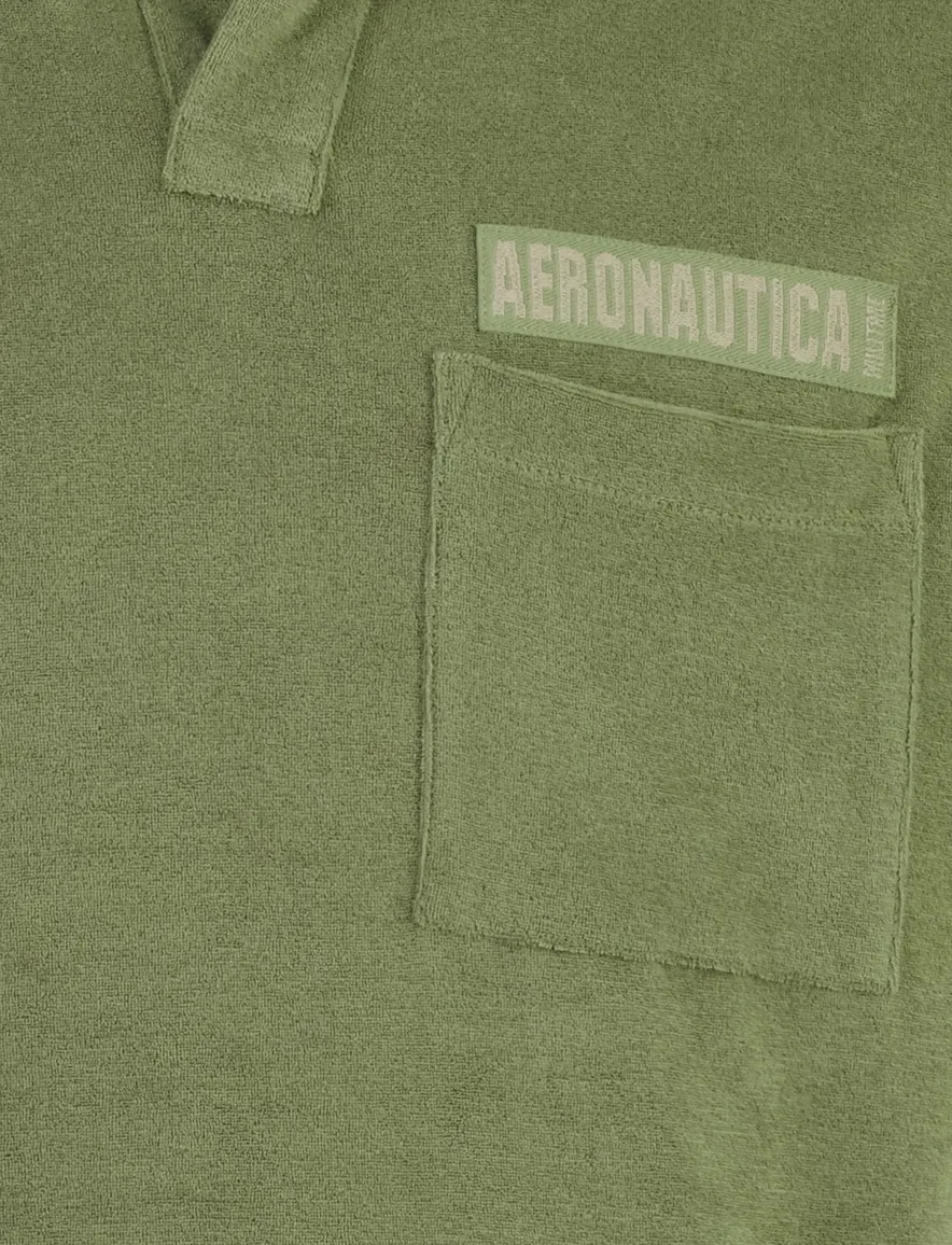 Aeronautica Militare Polo groen comfort fit