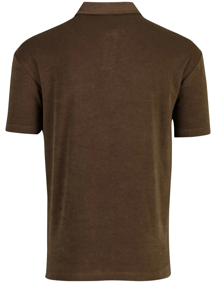 Aeronautica Militaire poloshirt comfort fit bruin